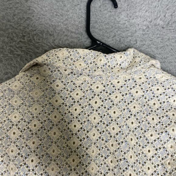 Anthropologie Dolan left coast crotchet full zip Rossi moto jacket pockets M - Picture 4 of 12